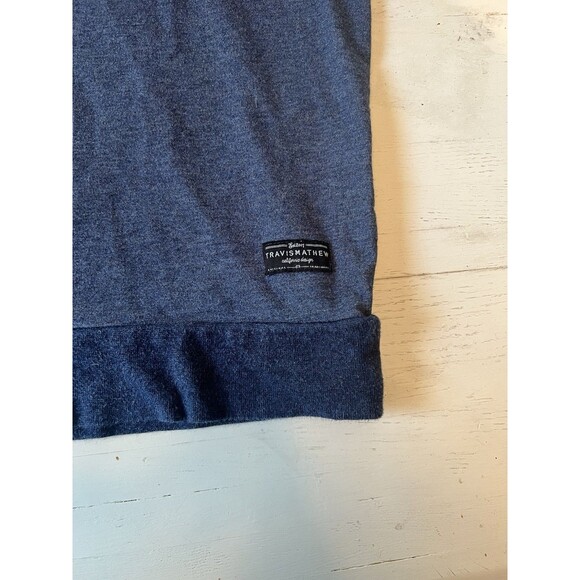 Travis Mathew 1/4 Zip Jacket‎ Sweater Mens XL Blue Pullover Golf Performance - Picture 4 of 5